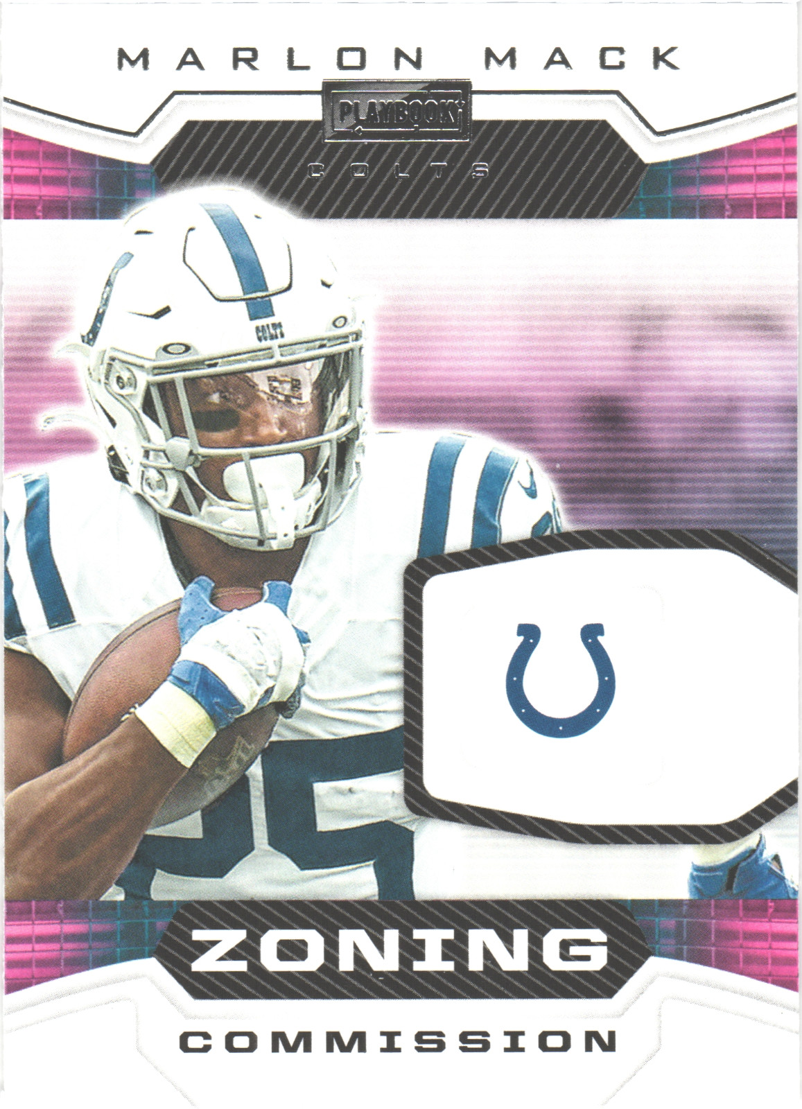 2020 Panini Playbook Zoning Commission Marlon Mack