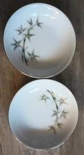 Set Of 2 Vtg Empress China Small Bowls Bamboo Garden Seyei Japan 1552