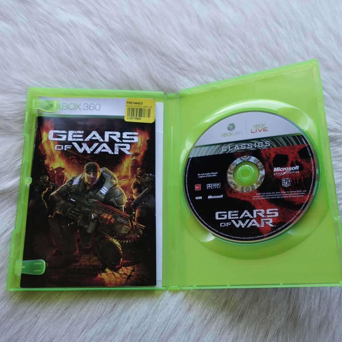 GEARS OF WAR Xbox 360 Game Combat Game Alien Game Zombie Game XBOX 360