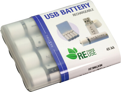 NeXtime - USB Battery - AA Battery - White , AABAT003