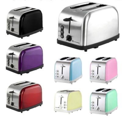 2 Scheiben Toaster High Lift Aufwärmen Auftauen Breit Brot Schlitz Bagel Hitze Kontrolle 900W