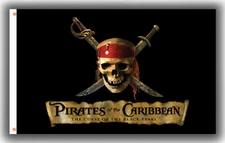 PIRATES Black Outdoor Living Garden Décor Flag 90x150cm 3x5ft Skull best banner