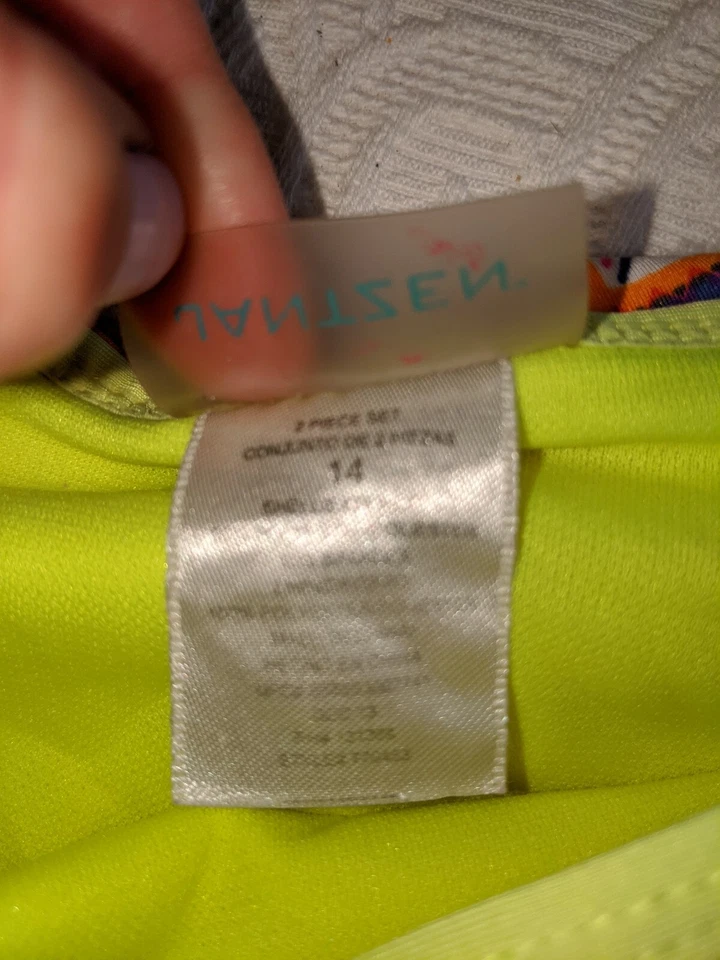 Jantzen niñas talla 14 bikini de dos piezas. Lindo. Foto 3 de 4