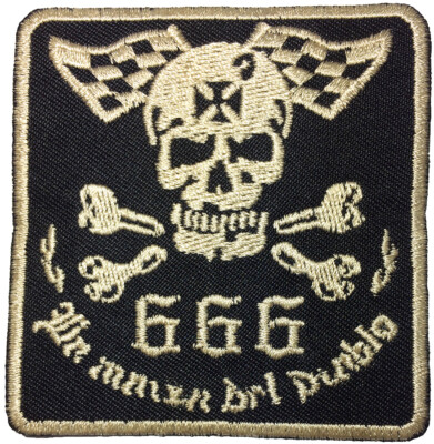 Red Devil Bestickter Aufnäher – Satanic Design, 12,7 X 7,6 Cm, Zum Aufbügeln Oder Annähen