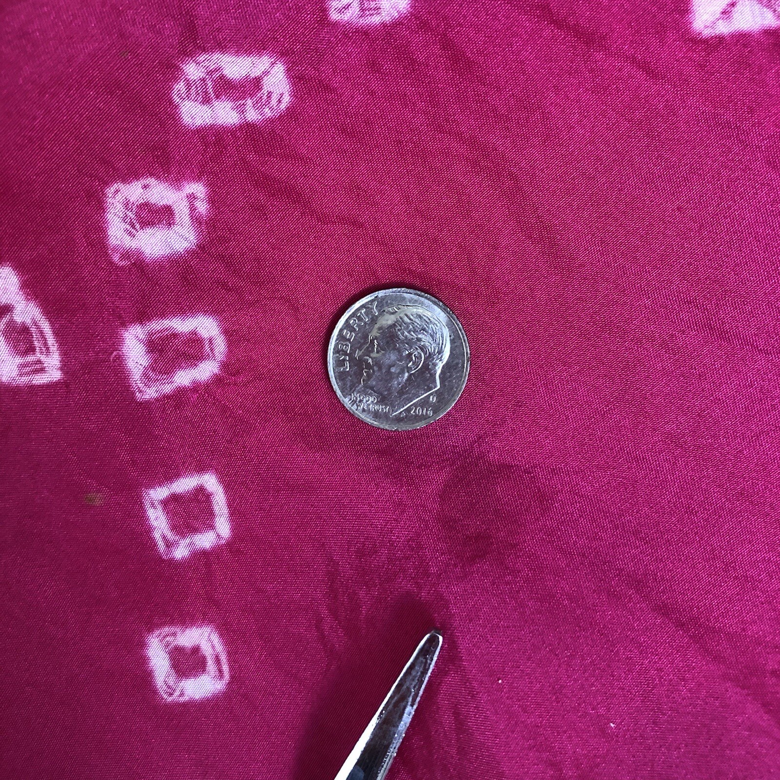 Gap Batik Print 100% Silk Rectangular Square Scar… - image 5