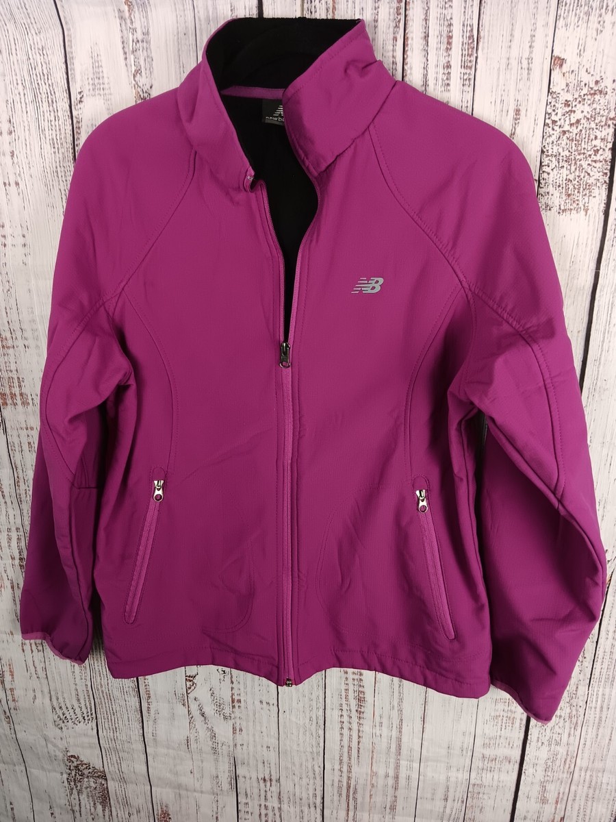 New Balance Jacket Fleece Women's M Soft Shell purple Lined With