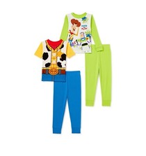 4 Piece Disney Toy Story Pajamas Set Size 5T Boy Toddler Woody Buzz NEW W Tags