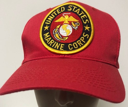 US MARINE CORPS RED LOGO EMBROIDERED 
