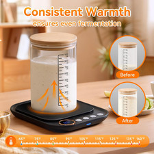 Sourdough Starter Warmer Mat Sourdough Heating Mat Jars up to 40 Oz Temp Memory