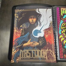 RARE Mastodon gig Poster. 6/20/22 Gothenburg Sweden Screen Print Signed By Band RARE Mastodon gig Poster. 6/20/22 Gothenburg Sweden Screen Print Signed By Band