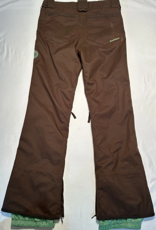 Специальная смесь мужской коричневый сноуборда брюки размер маленький S двойной два слоя лыж - Изображение 2 из 4