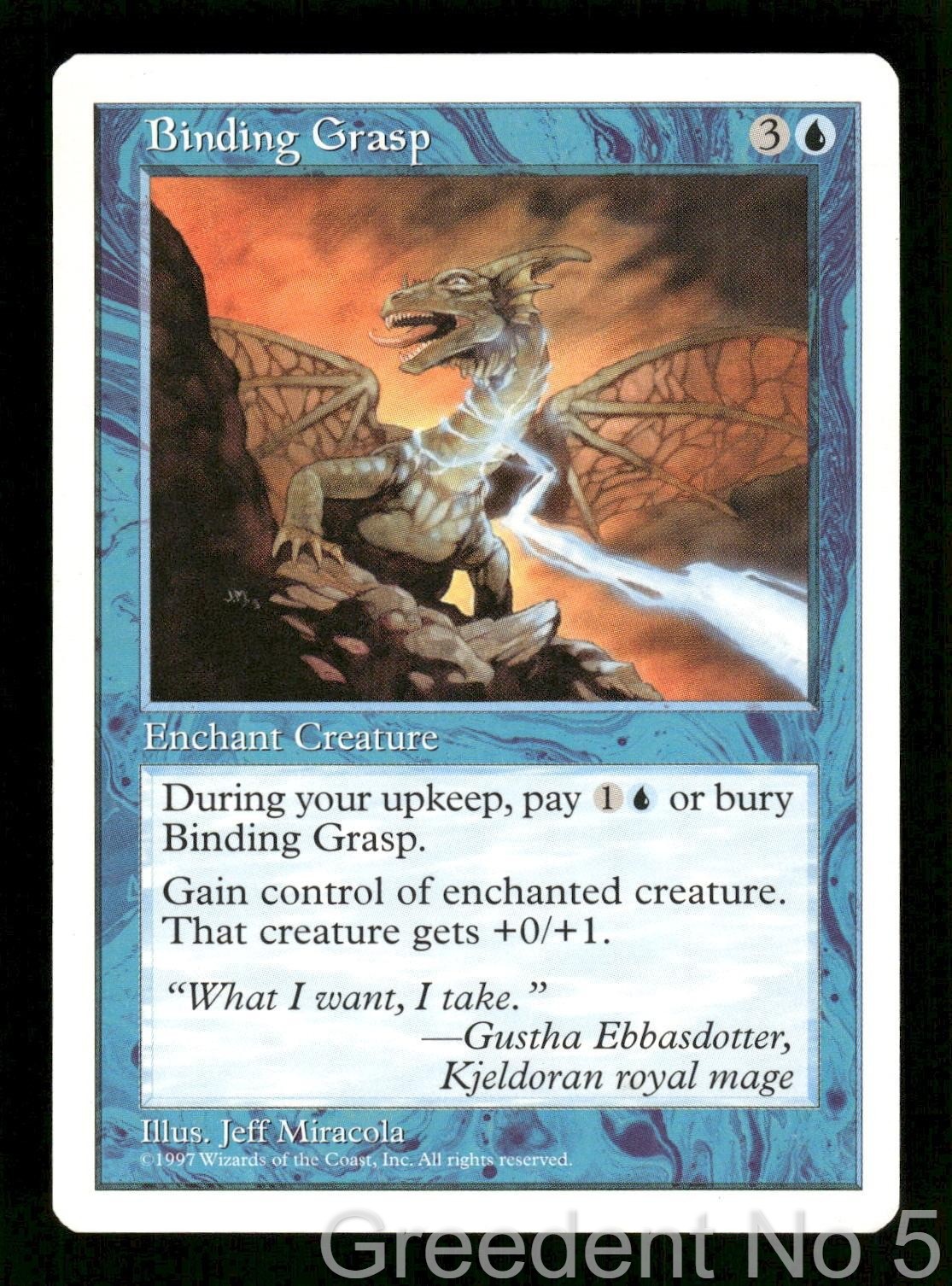 Binding Grasp Uncommon Fifth Edition Magic: The Gathering Near Mint