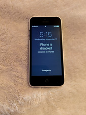 Apple iPhone 5c - 16 GB - White At T - Password locked. Not working.