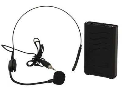 IBIZA PORTHEAD12 FUNK HEADSET MIKROFON 203.5MHz für PORT12VHF-BT und PORT15VHF