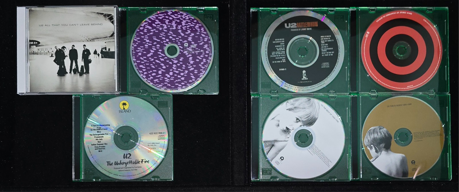U2 Music CD Lot (8) *7- Original Jewel Cases (not included) *SEE LIST BELOW