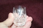 Signed Waterford Crystal Cut Design Toothpick Holder Small Vintage 2.5"