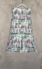 John Galliano Girls Dress Womens Size 10 Floral Sleeveless