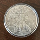 2015 - 1 oz American Silver Eagle 0.999 Fine Silver in Capsule - Toned