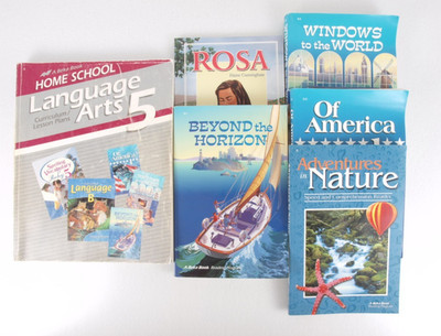 Abeka 5th Grade Reading Program Books Lot of 5 + Curriculum Guide
