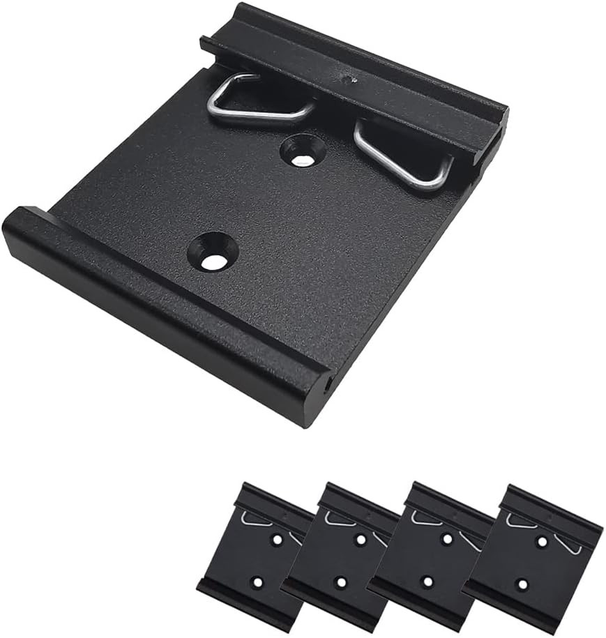 Elenzk 1.73" Aluminum DIN Rail Mount Clip 4-Pack