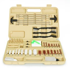 109 Pcs Universal Gun Cleaning Kit for Pistol, Shotgun, Rifle w/ Bore Light&Case