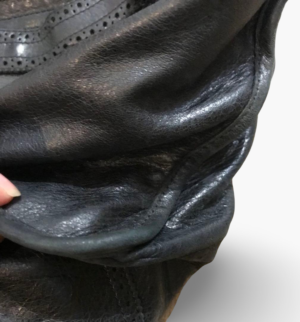 Auth Balenciaga Giant City Black Leather 2Way Shoulder Handbag 204529 Y2K thumbnail 9