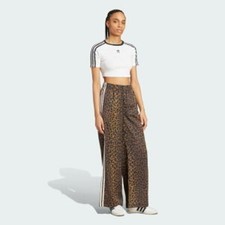 Adidas Originals KA2666Wide Leg Satin Pants Bronze Strata Size M / NEW