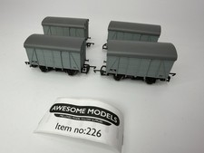 4x HORNBY OO GAUGE SR 12T DOUBLE VENT VAN BLUE GREY JOB LOT