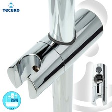 tecuro Gleiter Schieber Brausehalter f&uuml;r Wandstange in &Oslash; 18, 20, 22, 25 mm chrom
