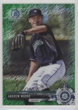 2017 Bowman Chrome Prospects Green Shimmer Refractor 37/99 Andrew Moore 4l3