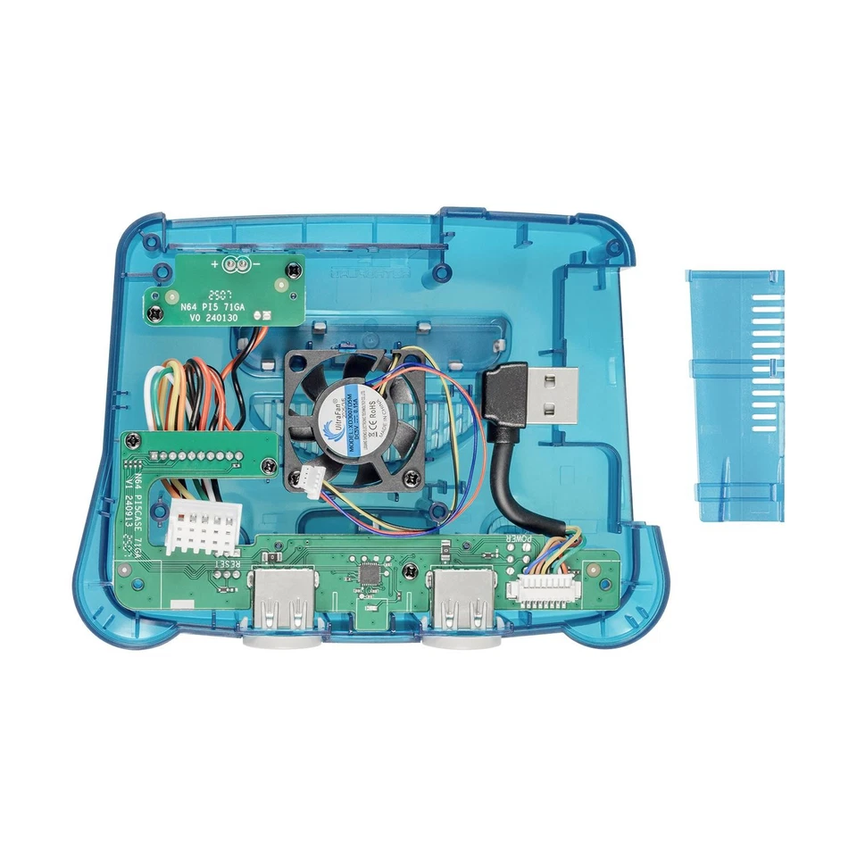 Retroflag 64Pi Case, Raspberry Pi 5 Gehäuse, Aluminium Kühlkörper, GPIO Reset, - Bild 3 von 4