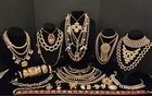 Vintage Mod Goldtone Jewlery Lot Of 40.  6lbs+. 17 Signed Monet Avon J.J Jonette
