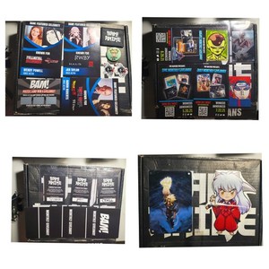Bam Anime Fan Box Lot, Stickers, Pin, Autographed Photos