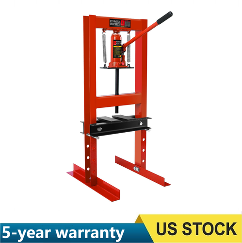 6Ton Hydraulic Shop Press Heavy-Duty h-Frame Garage Press w/Adjustable Worktable - Picture 11 of 13