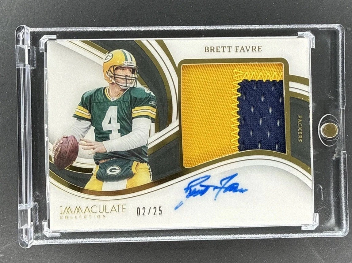 25+ Panini Brett Favre Football Sports Trading Card Singles Serial