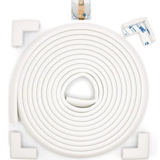 Slimfit Corner Edge Protector for Baby Proofing Small 15Ft Edge 4 Corners , Fur