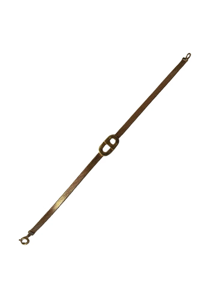 Auténtico brazalete de serpiente Christian Dior chapado en oro Foto 4 de 4