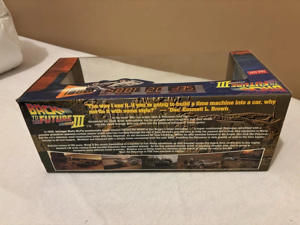 Delorean 1/18 Retour Vers Le Futur 3 Sun Star Neuf Jamais Ouverte - Photo 2/2
