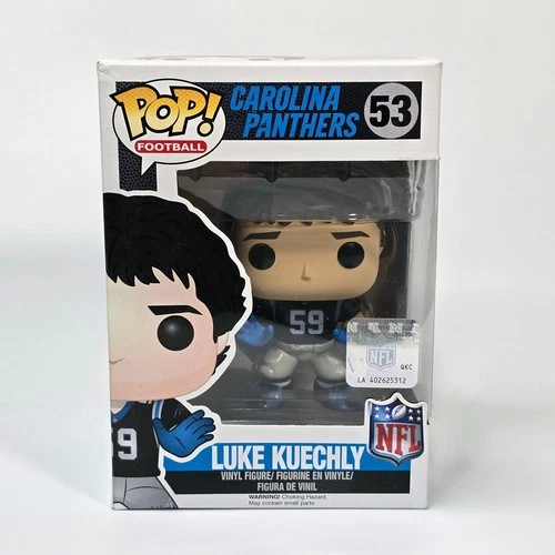 Funko Pop! NFL #53 Luke Kuechly — Carolina Panthers — Vaulted 2016 — New/Sealed