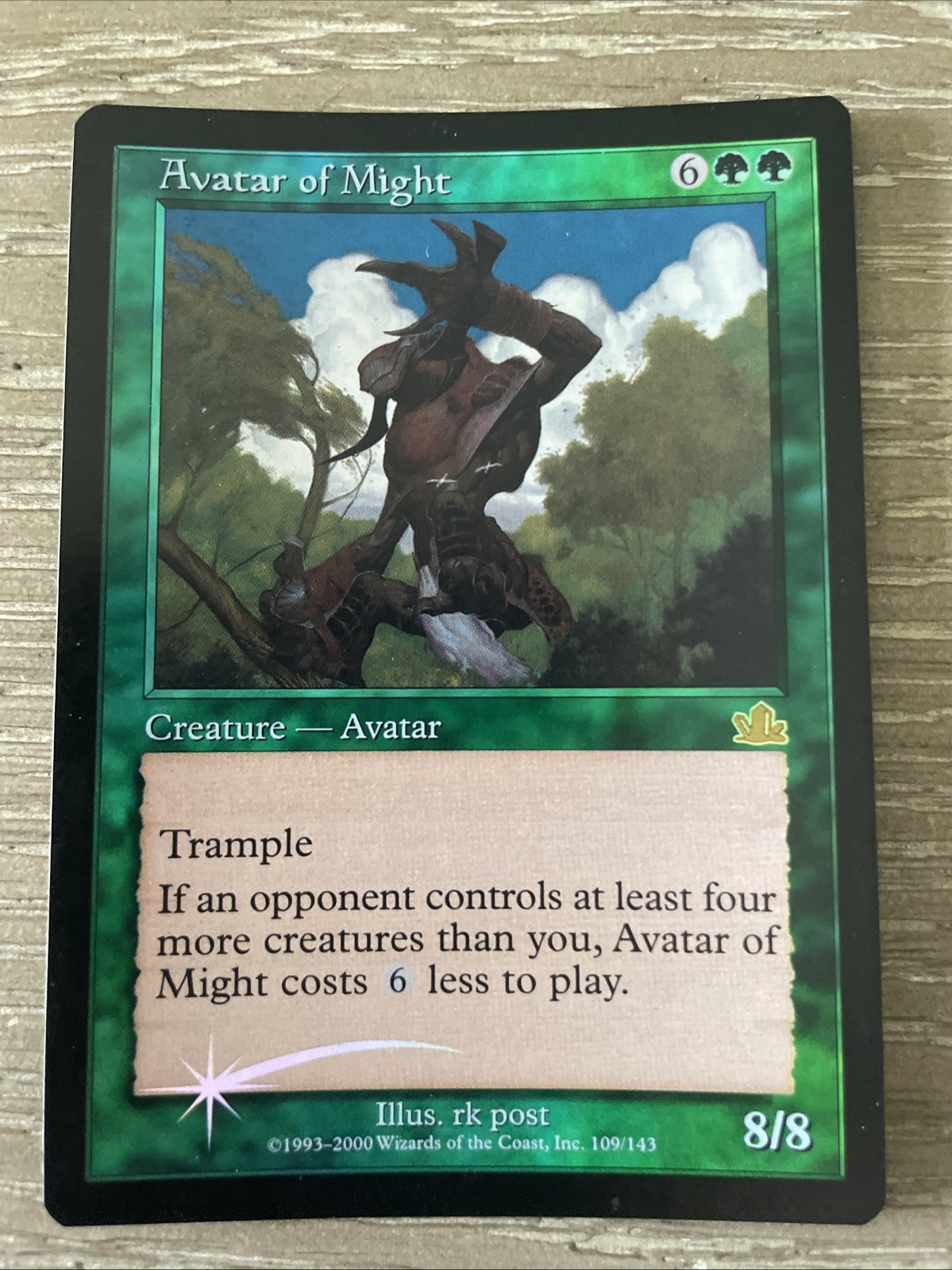 Avatar of Might Prophecy FOIL Green Rare MTG NM Magic: The Gathering