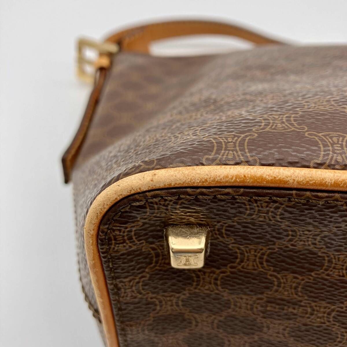 CELINE Celine Macadam Pattern (Blazon) Handbag Fr… - image 7