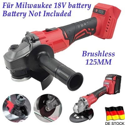 125mm Winkelschleifer Trennschleifer Akku Schleifmaschine Für Milwaukee 18V Akku