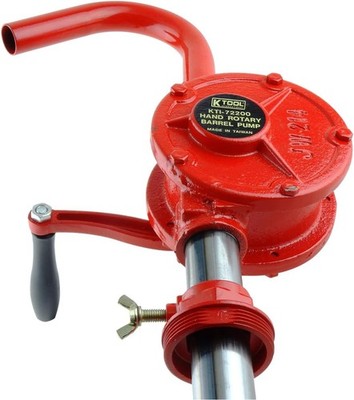 Heavy Duty Cast Iron 72200 Rotary Hand Pump, Manual Crank Siphon for Oil Transfe