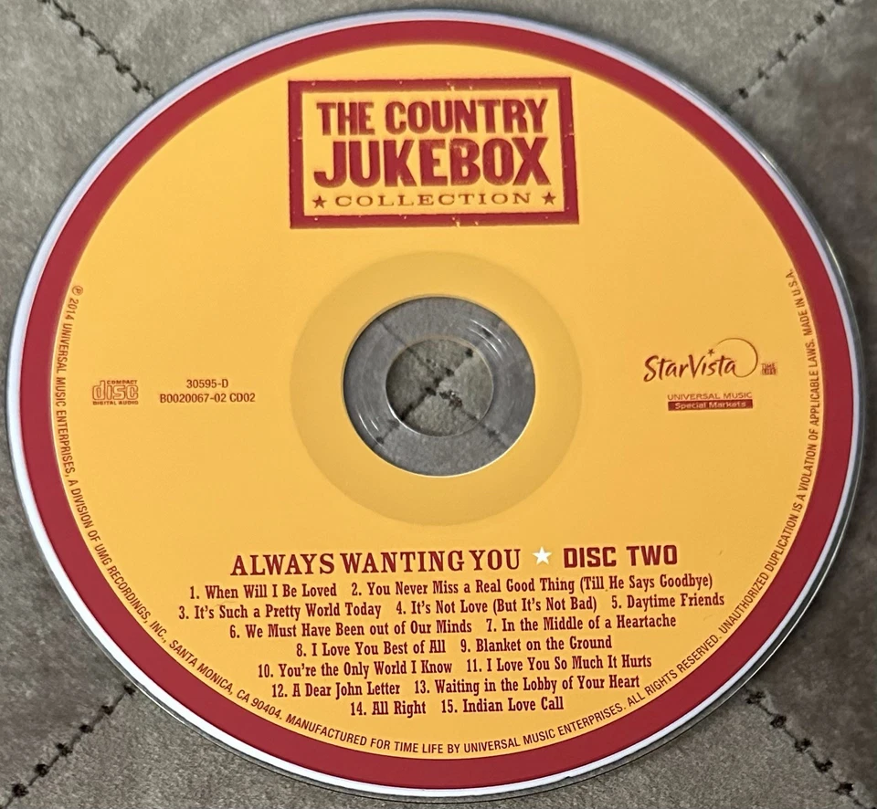 The Country Jukebox Collection: Always Wanting You (CD, 2 Discs, 2014) - Image 3 of 4