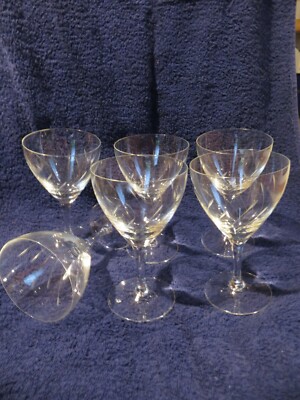 6 zarte alte Weingläser Sektschalen Sherry Driburg Kristall Glas Vintage Gläser
