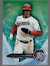 2021 Topps Chrome Ben Baller Juan Soto Icy Insert Baseball Card