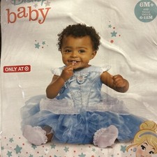 Disguise Disney Baby Princess Cinderella Infant Costume Dress Size 6-12M New