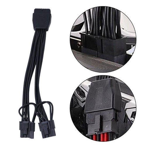 12PIN to Two 6+2 Graphics Card Cable Adapter 12Pin Female to 2x 6+2Pin Male - Afbeelding 2 van 8