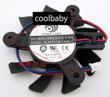 PLA07015D12HH-1 Graphics card cooling fan DC12V 0.3A 2Pin