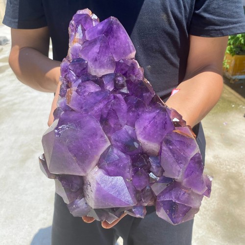 17,9 Pfund natürlicher Amethyst Geode Quarz Cluster Kristall Probe Heilung - Bild 6 von 8